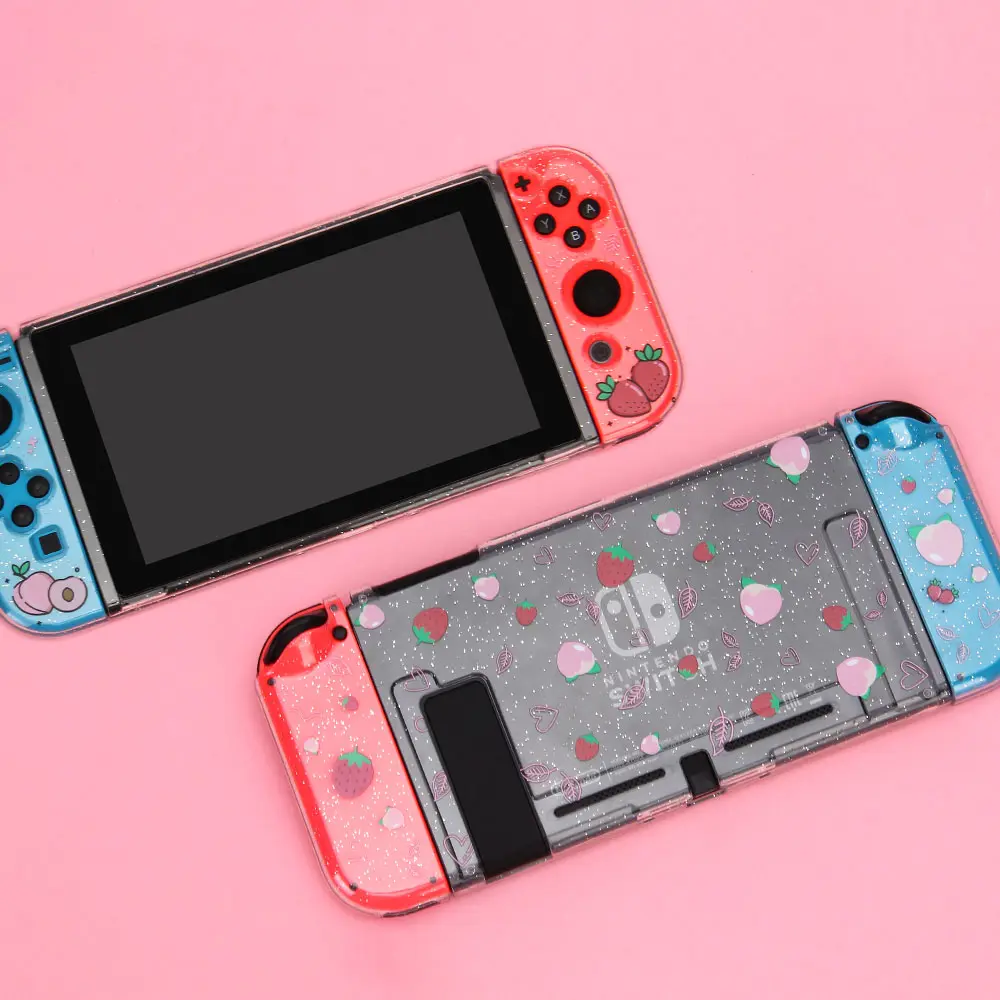 Kawaii For Nintend Switch Protective Case TPU Soft Shell for Nintendo Switch Console JoyCons Colorful Full Cover Detachable