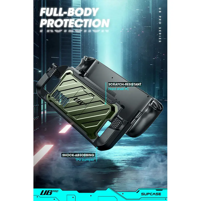 SUPCASE For Steam Deck OLED (2023) /For Steam Deck (2022) Case UB Pro Rugged Slim Shock-absorbing Protective Cover Case