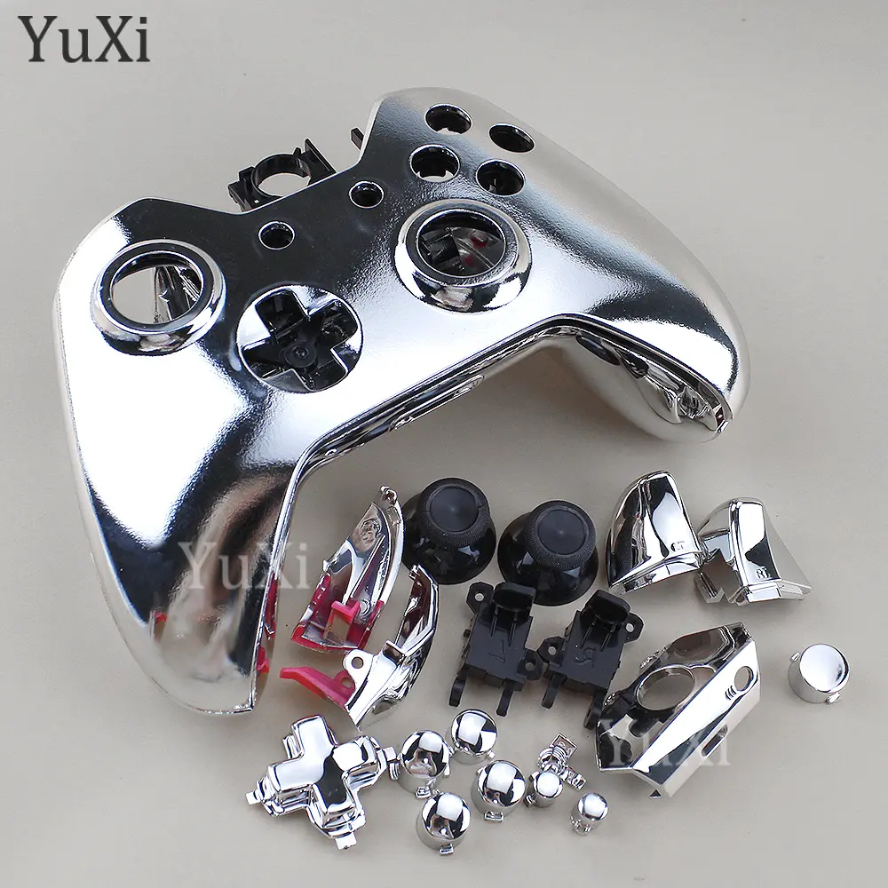 1Set For Xbox One Plating Housing Shell Replacement Full Buttons Mod Kit Gamepad Controller Electroplating Case Cover Parts