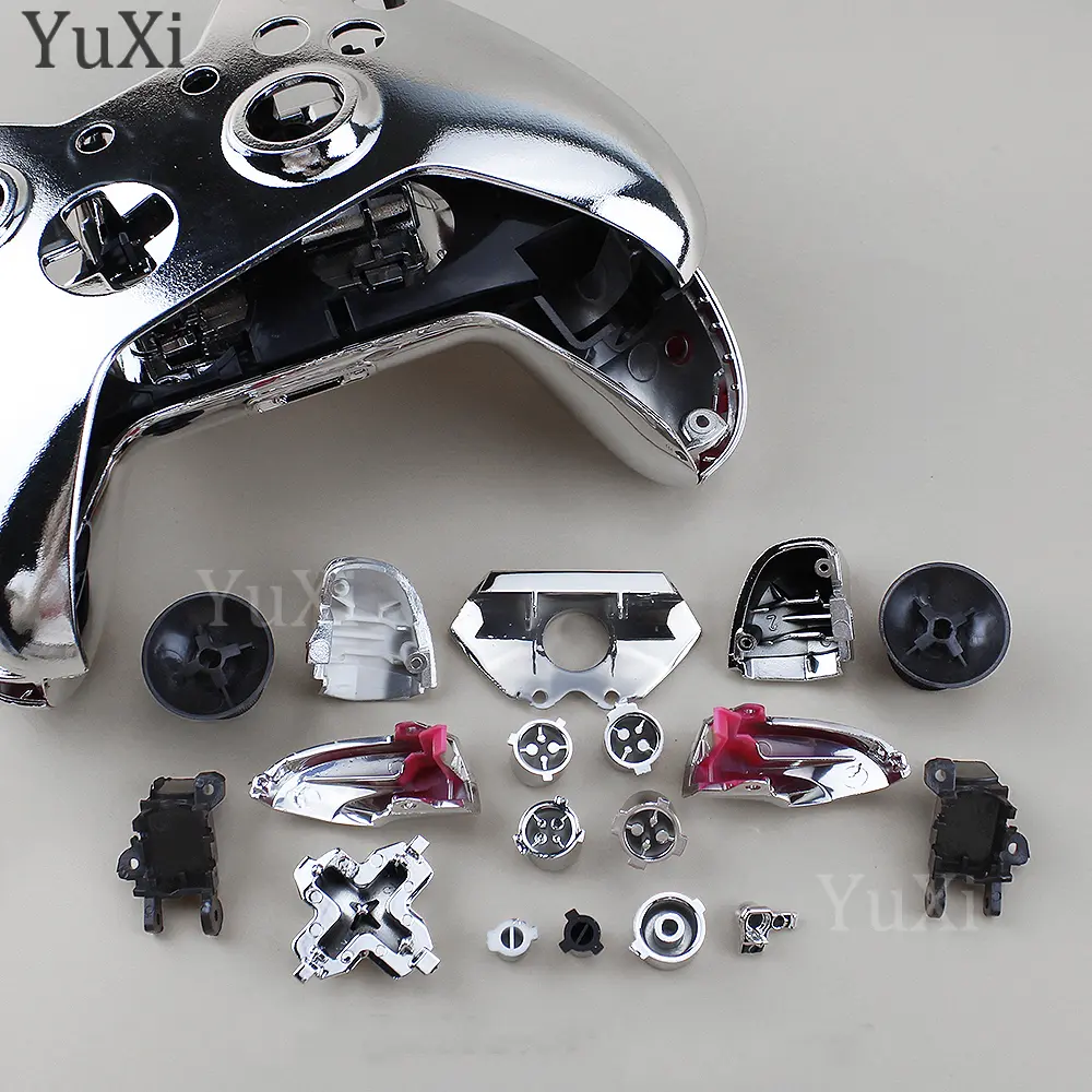1Set For Xbox One Plating Housing Shell Replacement Full Buttons Mod Kit Gamepad Controller Electroplating Case Cover Parts