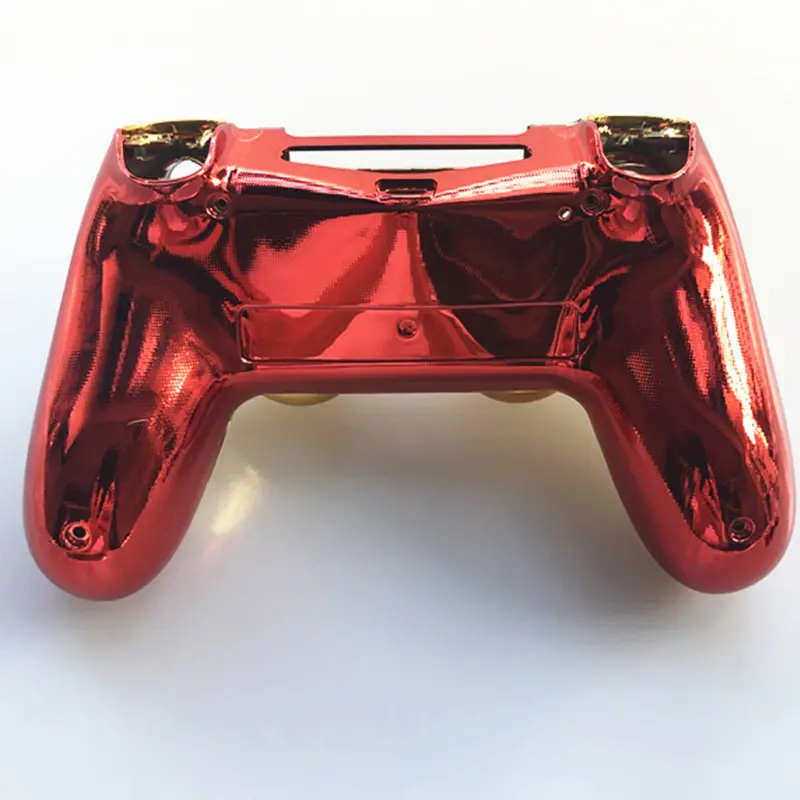 Chrome Plating Shell Front Golden Back Red Cover Case For PS4 Pro JDM 040 JDS 040 Playstation 4 Pro V2 Gen 2 Controller Replace