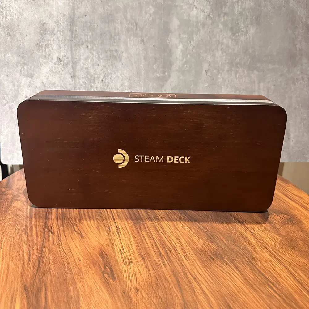 High-end Exquisite Wooden Magnetic Hard Storage Table Box For Steam Deck Anti-drop Shockproof Unique Style Storage Holder Case