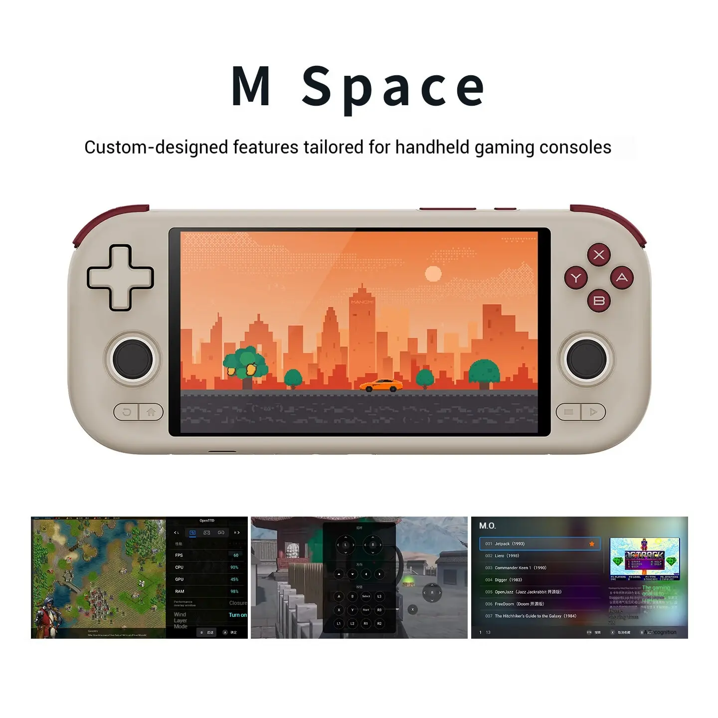 MANGMI AIR X Gaming Console With 5000mAh Battery Snapdragon 662 5.5-inch Screen RGB Hall Joystick Hall Linear Trigger Handheld