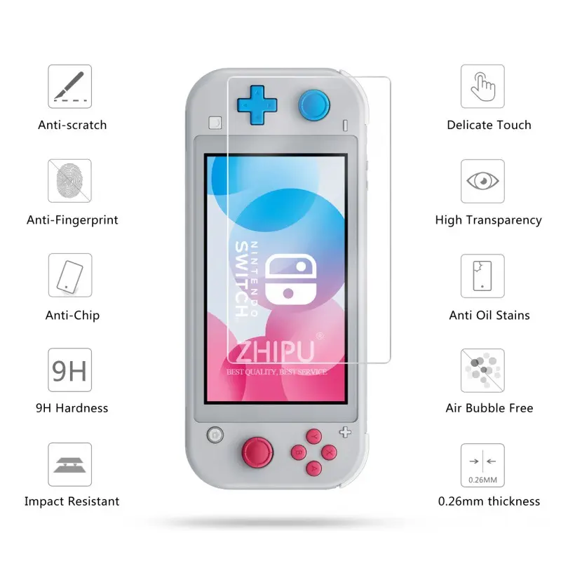 Switch Lite Accessories Bundle - Soft Glitter TPU Protective Case & Screen Protector for NS Switch Lite Carrying Case Bag