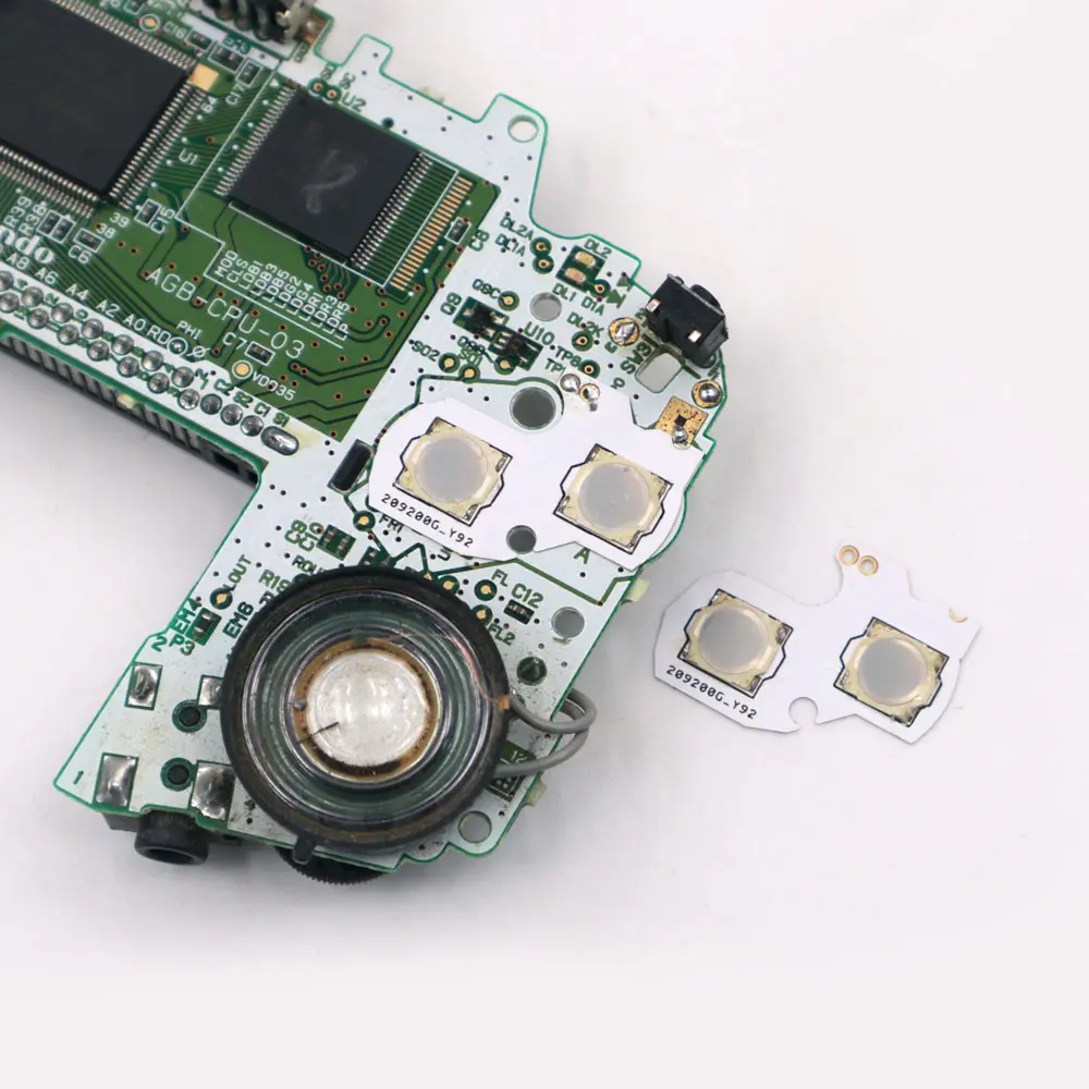 For GBA Conductive Film Button Modify Kits Tacktile Clicky A B D-Pad Button Pad Mod Kit for Gameboy Advance GBA