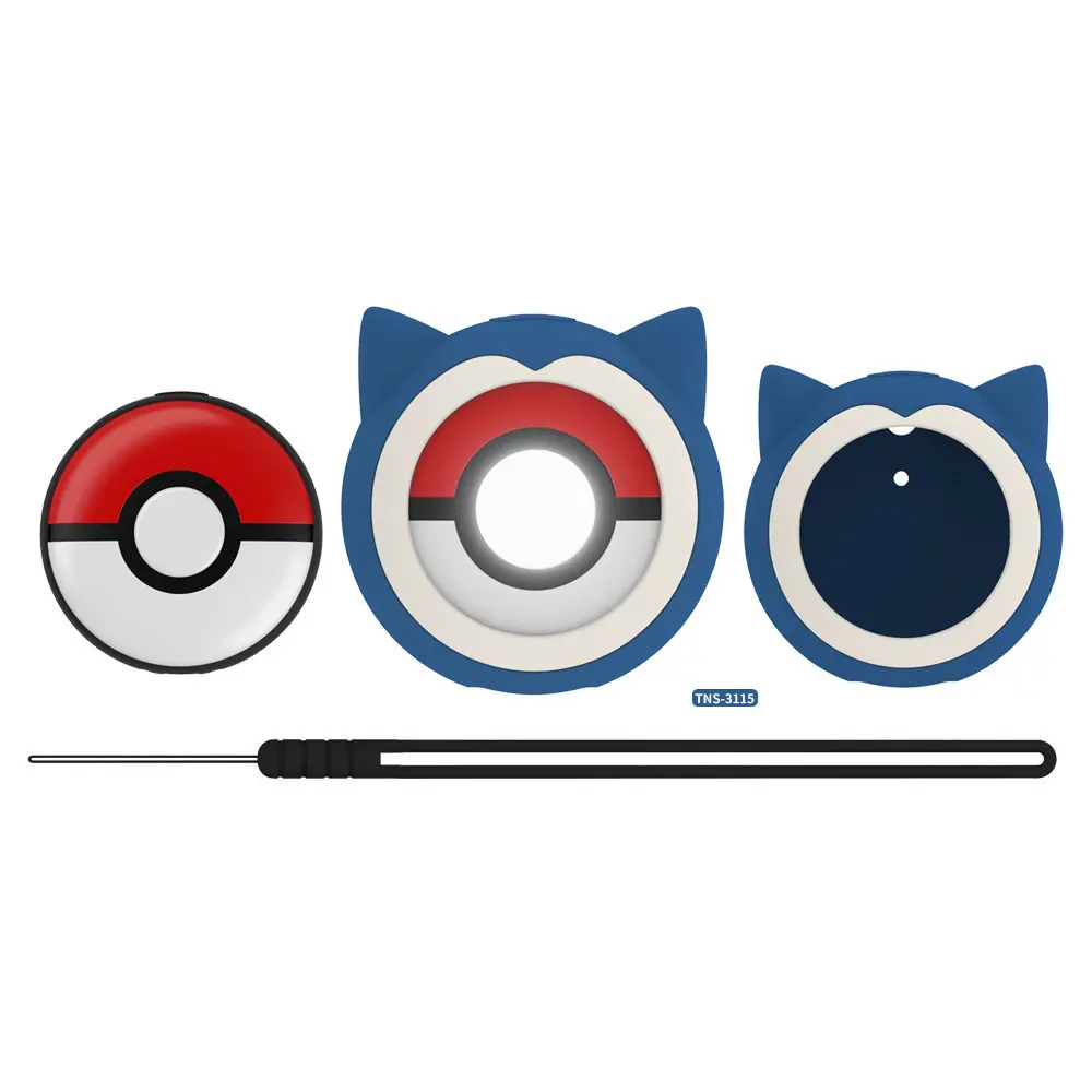 Protective Case for Pokemon Pokeball GO PLUS Protective Case Silicone Drop Protection Cover for Anime Pikachu Switch Go Plus Gif