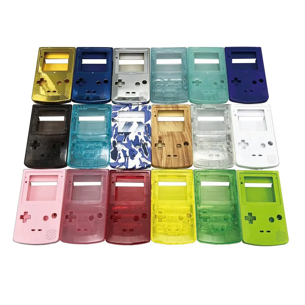 High Quality GBC Shell For Gameboy Color Housing Shell Without Glass Screen Lens,Buttons Compatible With IPS And Original Screen