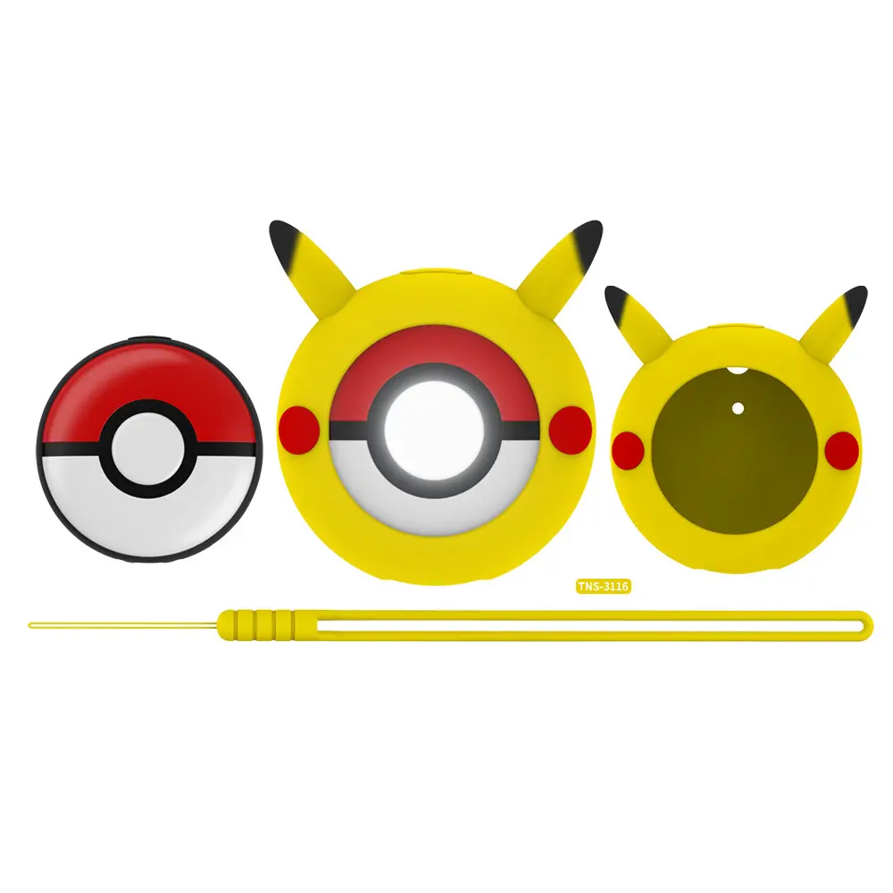 Protective Case for Pokemon Pokeball GO PLUS Protective Case Silicone Drop Protection Cover for Anime Pikachu Switch Go Plus Gif