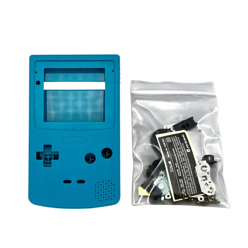 High Quality GBC Shell For Gameboy Color Housing Shell Without Glass Screen Lens,Buttons Compatible With IPS And Original Screen