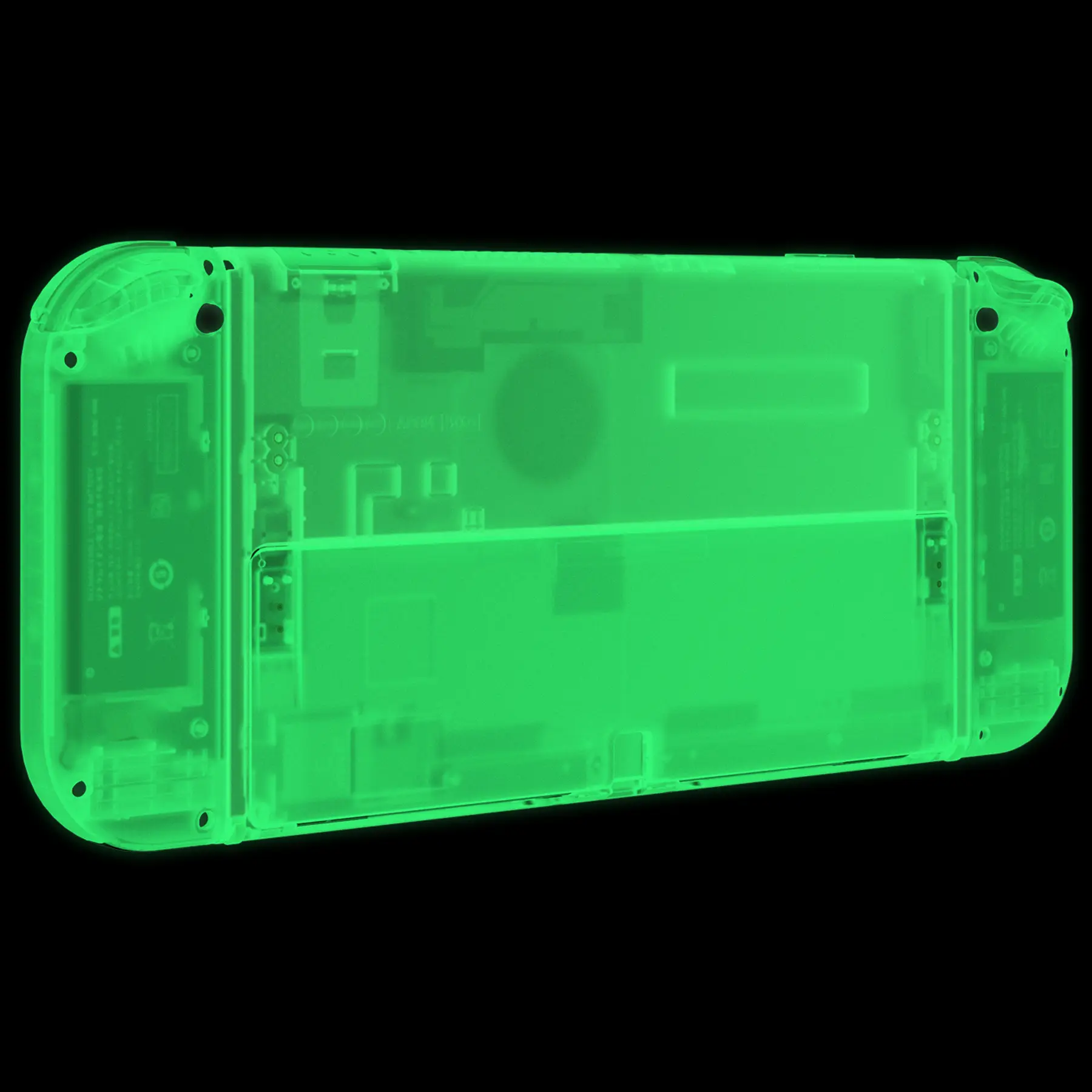 eXtremeRate Replacement Full Set Shell for Nintendo Switch OLED - Glow in Dark - Green