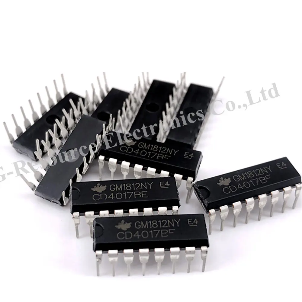 (10pcs) CD4017BE DIP-16 CD4017 DIP16 4017BE DIP /CD4017BM SOP16 CMOS Counter/Dividers