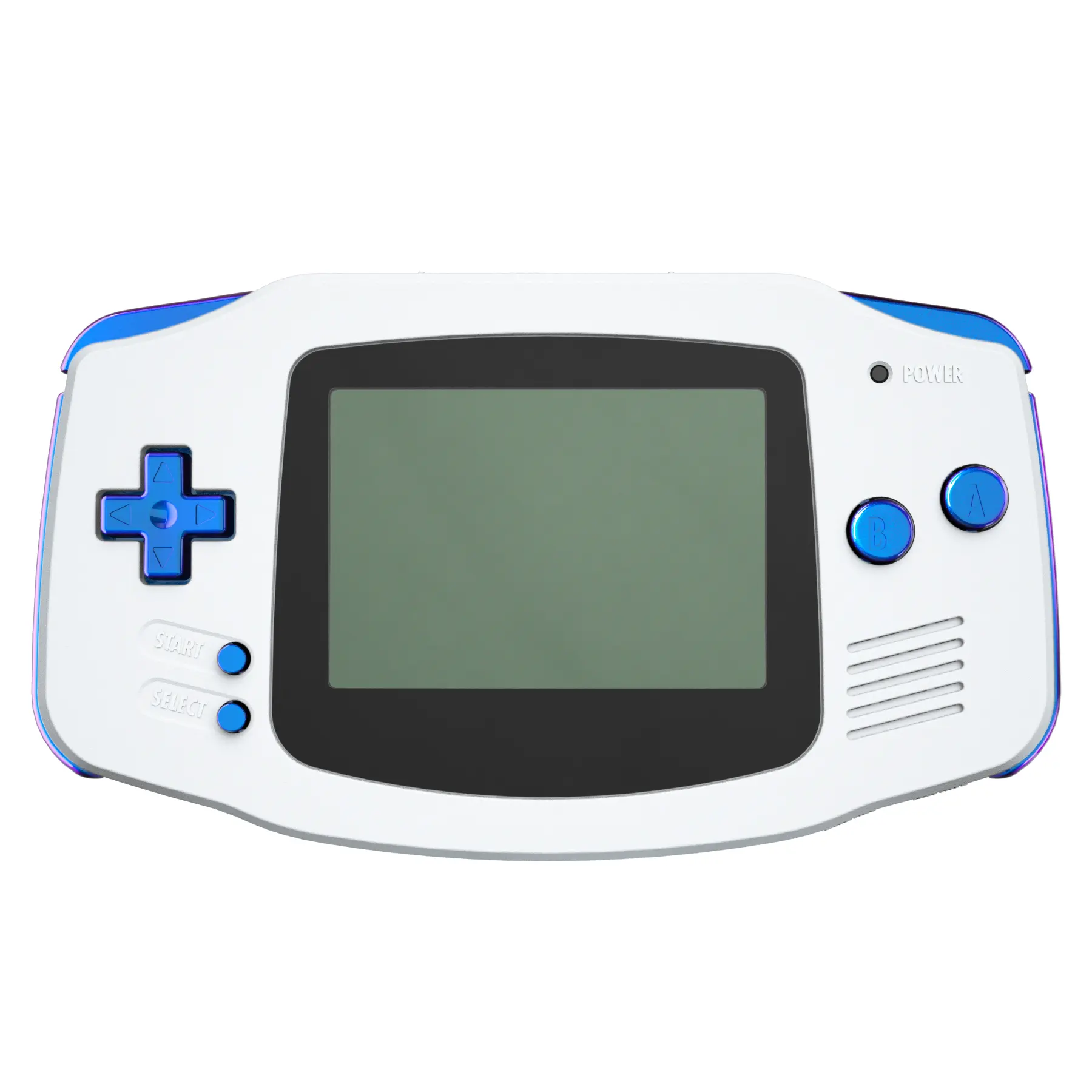 eXtremeRate Replacement Full Set Buttons for Gameboy Advance for GBA - Chameleon Purple Blue