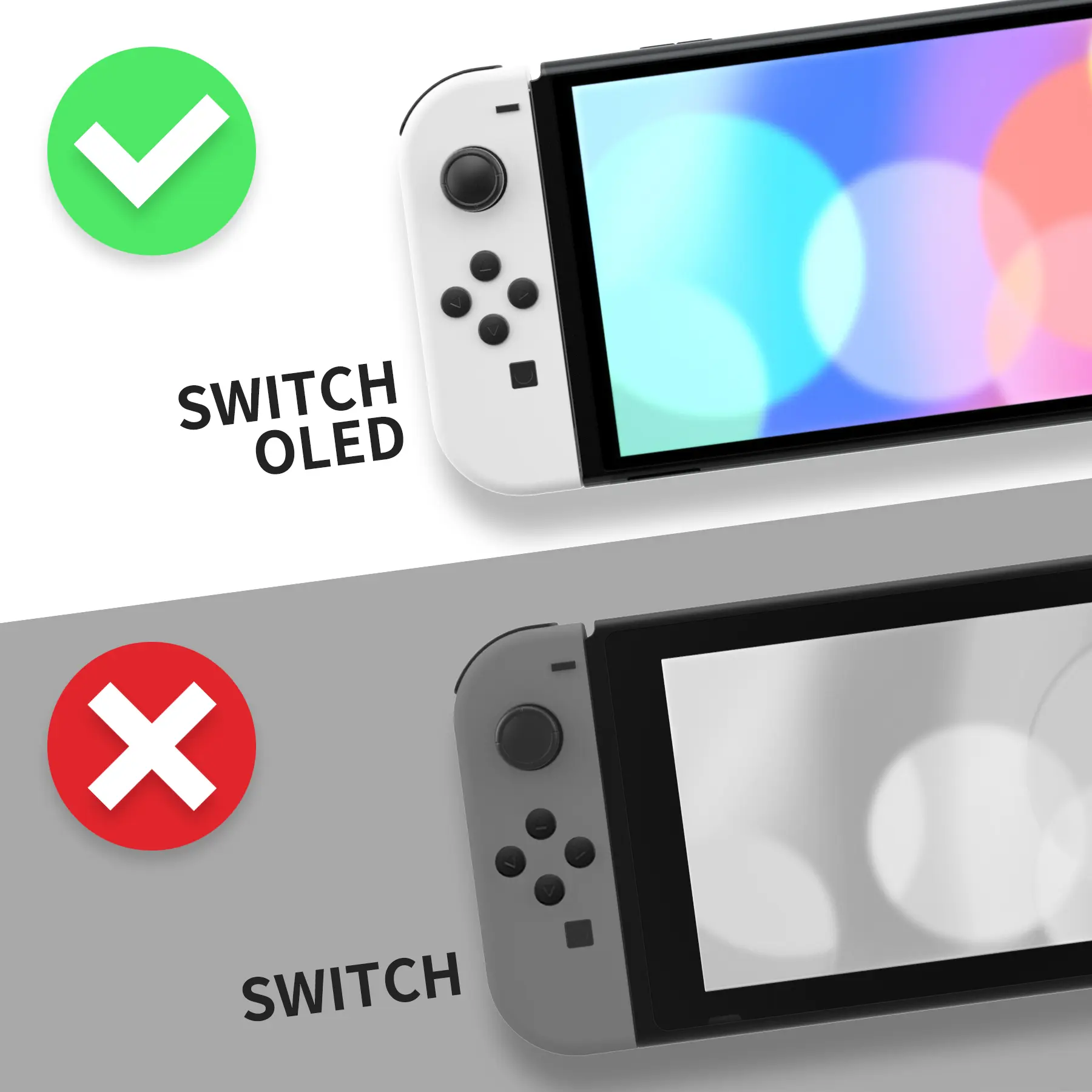 eXtremeRate Replacement Full Set Shell for Nintendo Switch OLED - Glow in Dark - Green