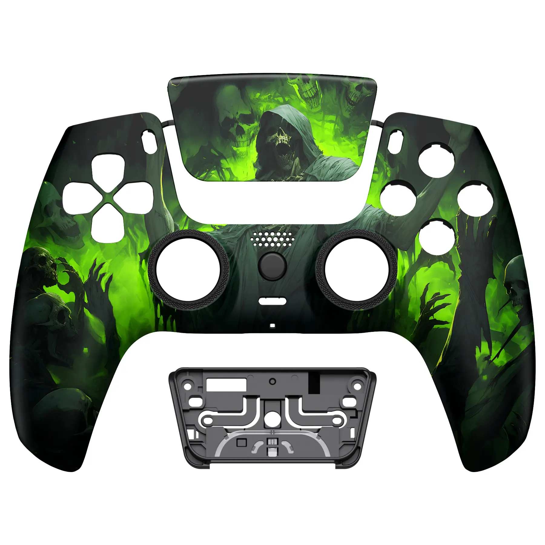 eXtremeRate LUNA Redesigned Replacement Front Shell Touchpad For ps5 Controller BDM-010/020/030/040/050 - Dark Carnival