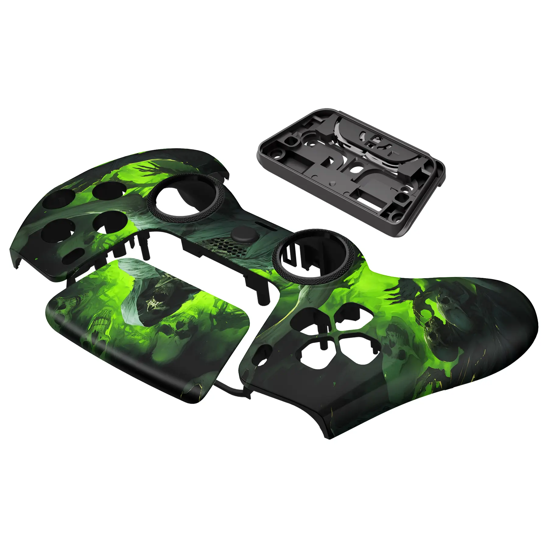 eXtremeRate LUNA Redesigned Replacement Front Shell Touchpad For ps5 Controller BDM-010/020/030/040/050 - Dark Carnival