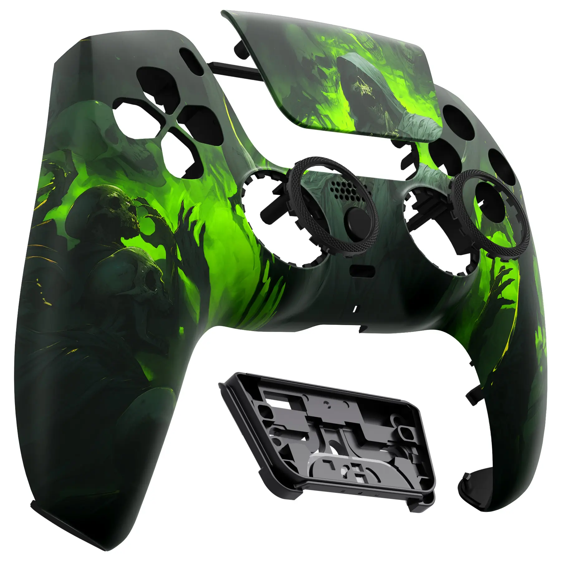 eXtremeRate LUNA Redesigned Replacement Front Shell Touchpad For ps5 Controller BDM-010/020/030/040/050 - Dark Carnival
