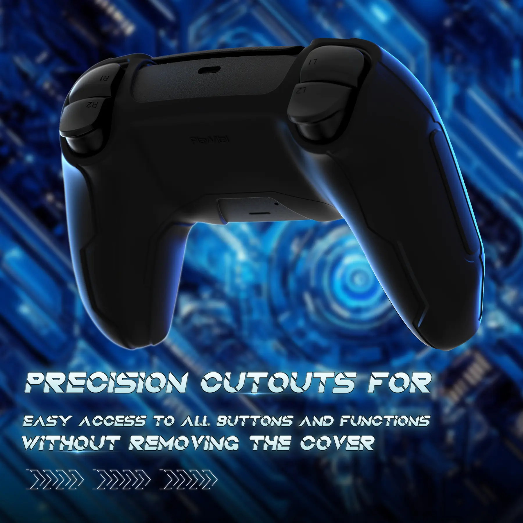 PlayVital Mecha Edition Silicone Cover Protector Accessories Compatible with ps5 Controller, Fits for ps5 Charging Station