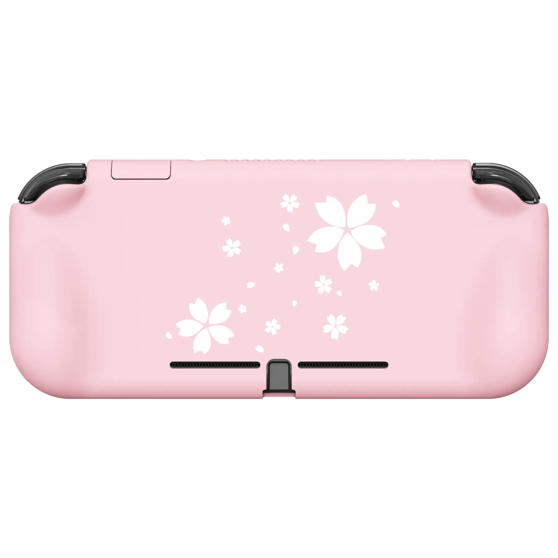 PlayVital ZealProtect Ergonomic Protective Case for Nintendo Switch Lite w/Screen Protector - Cherry Blossoms Petals