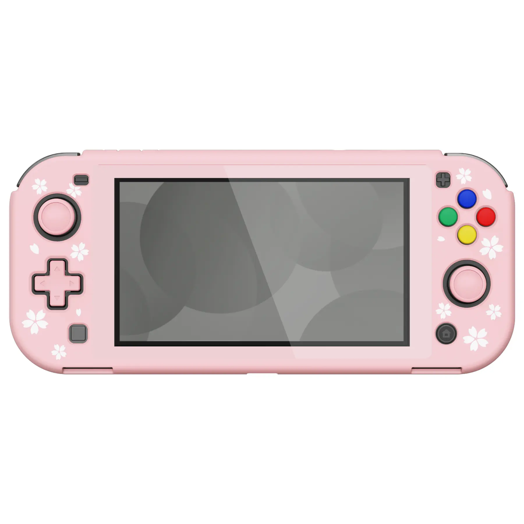 PlayVital ZealProtect Ergonomic Protective Case for Nintendo Switch Lite w/Screen Protector - Cherry Blossoms Petals