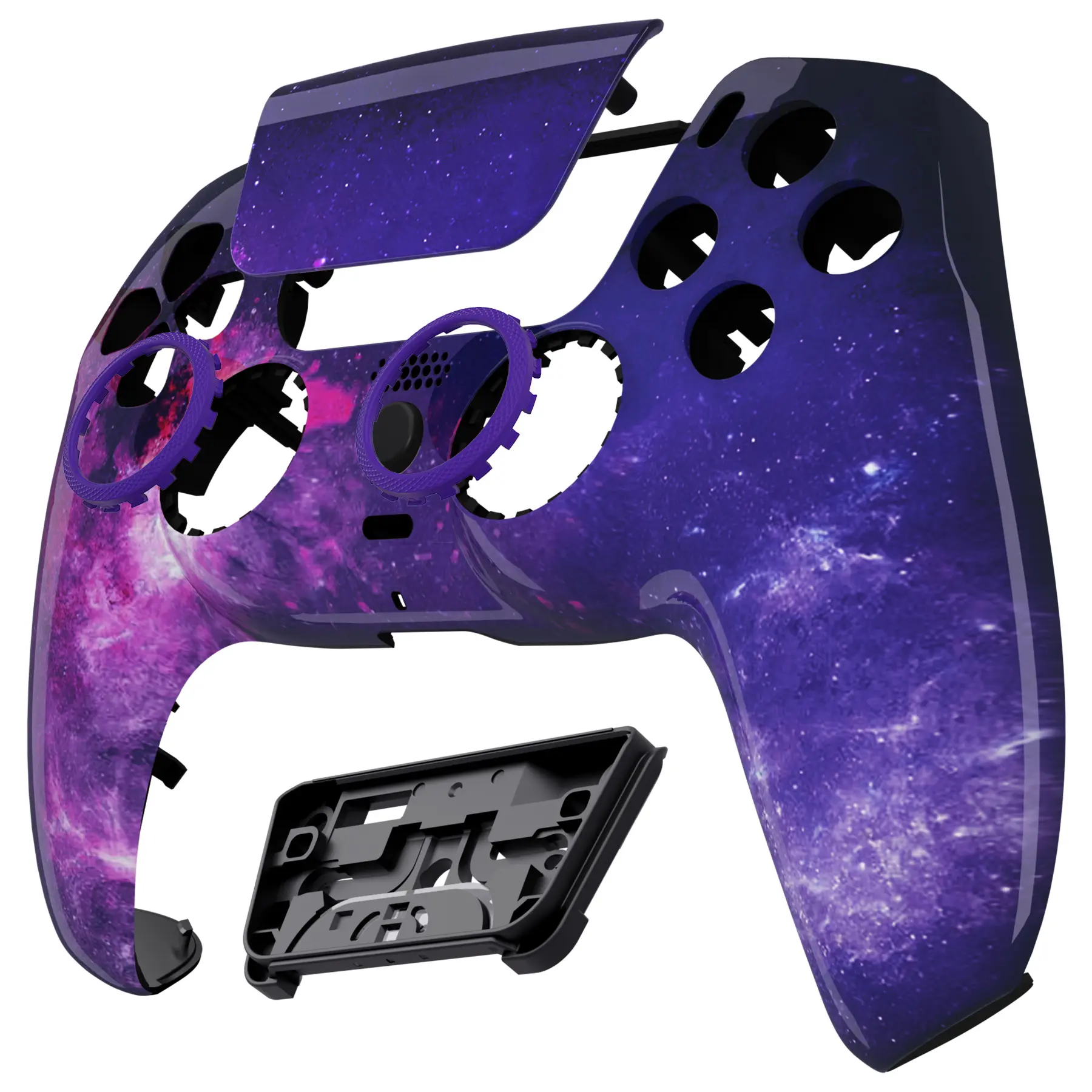 eXtremeRate LUNA Redesigned Front Shell Touchpad for ps5 Controller BDM-010/020/030/040/050 - Nebula Galaxy