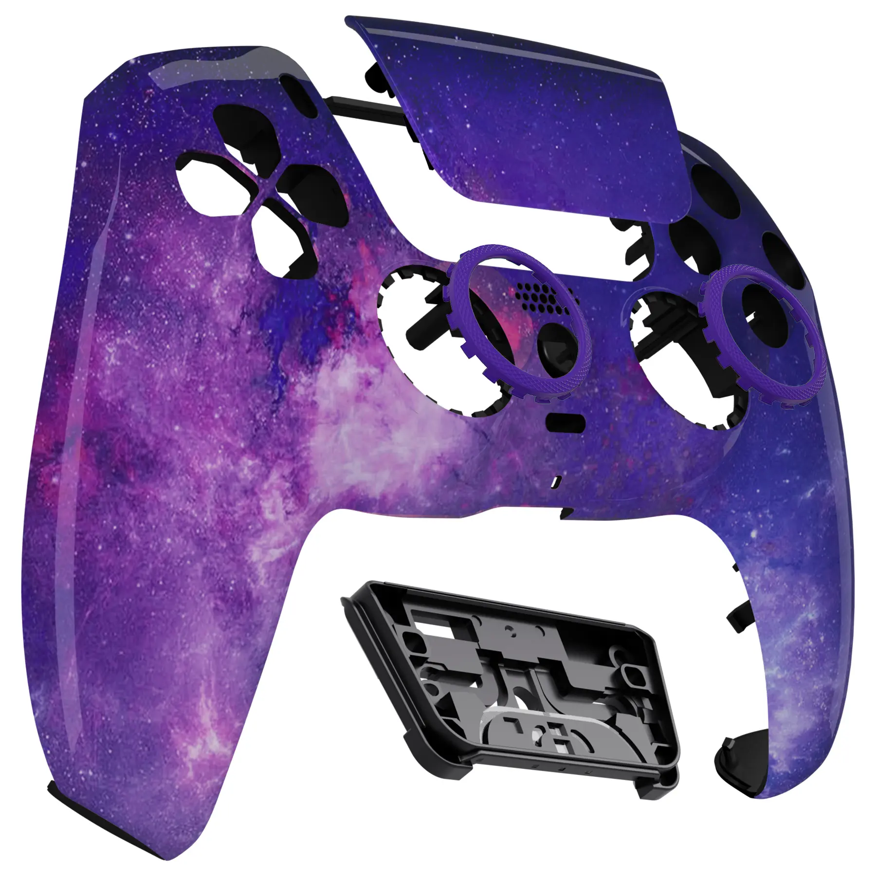 eXtremeRate LUNA Redesigned Front Shell Touchpad for ps5 Controller BDM-010/020/030/040/050 - Nebula Galaxy