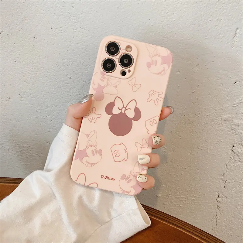 Cute Disney Cartoon Anime Soft Case for iPhone 12 Pro 11 Pro XS Max X XR 7 8 Plus Back Cover Silicone TPU Anti-fall Shell
