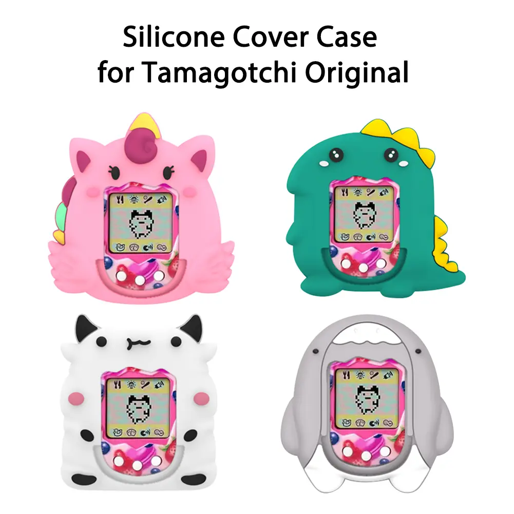 Silicone Case For Tamagotchi Original Protective Case Cover Shell Anti-Scratch Soft Skin with Lanyard Carring Case Accessories
