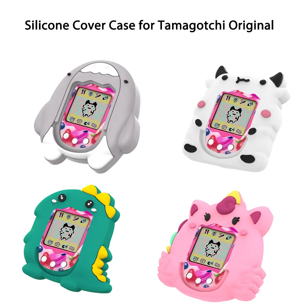 Silicone Case For Tamagotchi Original Protective Case Cover Shell Anti-Scratch Soft Skin with Lanyard Carring Case Accessories