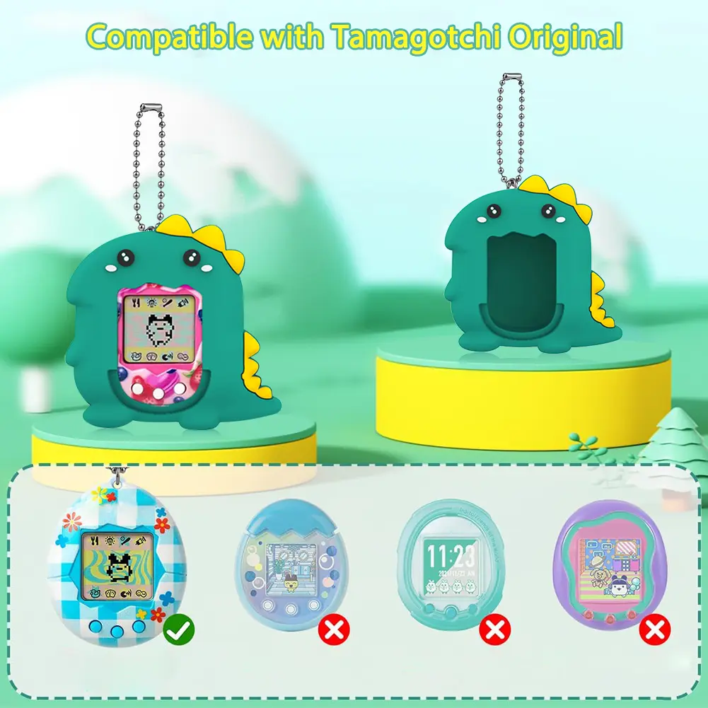 Silicone Case For Tamagotchi Original Protective Case Cover Shell Anti-Scratch Soft Skin with Lanyard Carring Case Accessories