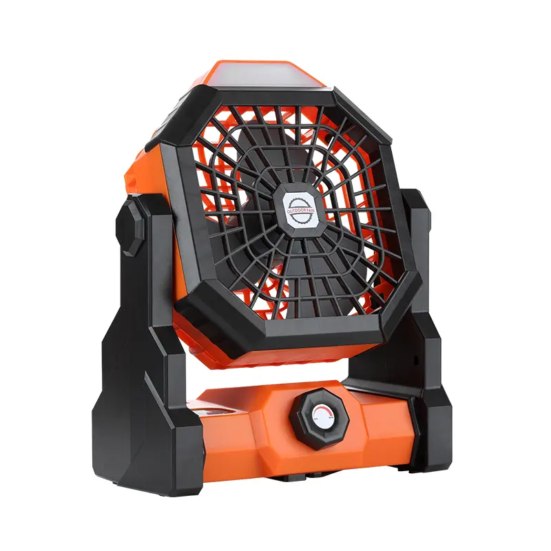 2025 New Portable USB Big Power Outdoor Fan With 7800mAh Rechargeable Battery & Lighting Strong Wind Electirc Fan for Outdoor