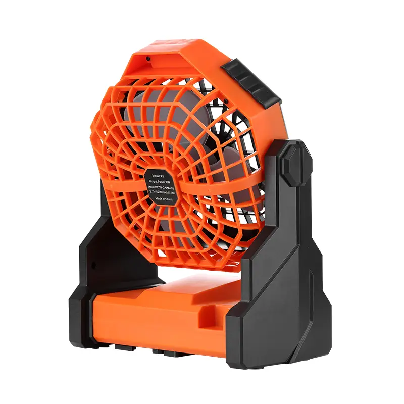 2025 New Portable USB Big Power Outdoor Fan With 7800mAh Rechargeable Battery & Lighting Strong Wind Electirc Fan for Outdoor