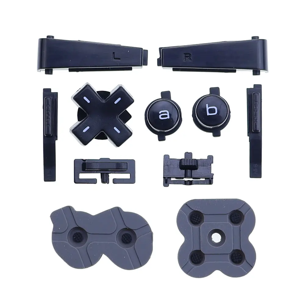 For Gameboy Micro GBM Console Left Right Keypad A B L R D-Pad Buttons Silicone Rubber Conductive Button Pads Replacement
