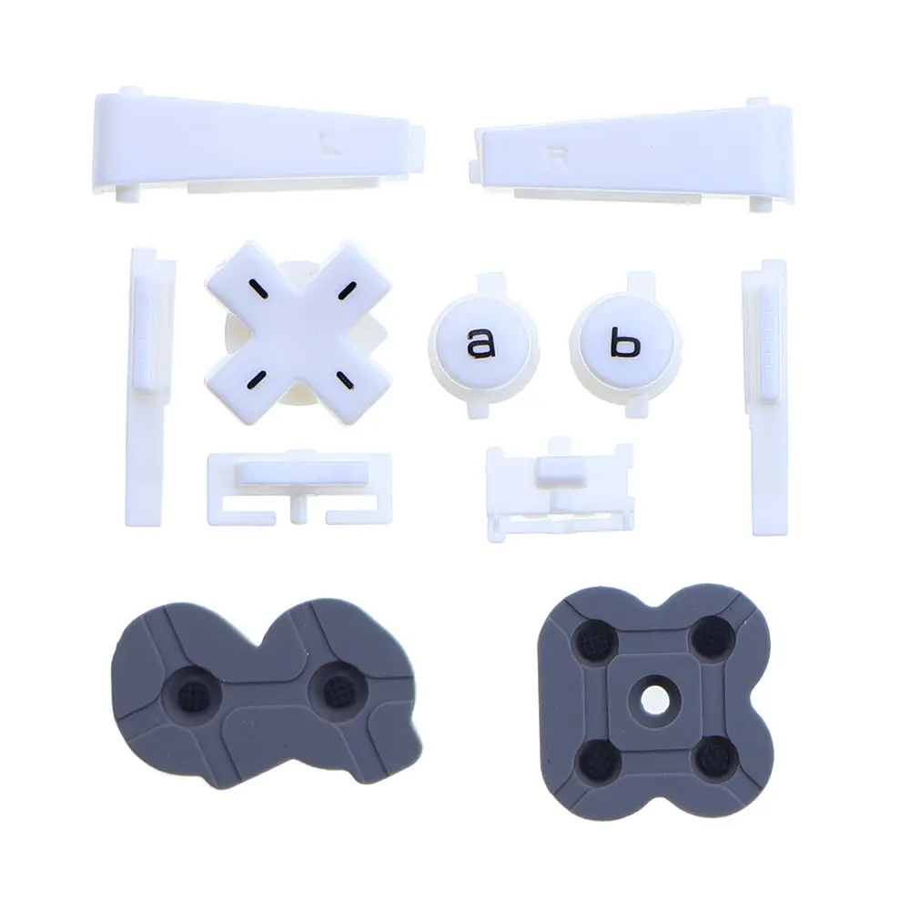 For Gameboy Micro GBM Console Left Right Keypad A B L R D-Pad Buttons Silicone Rubber Conductive Button Pads Replacement