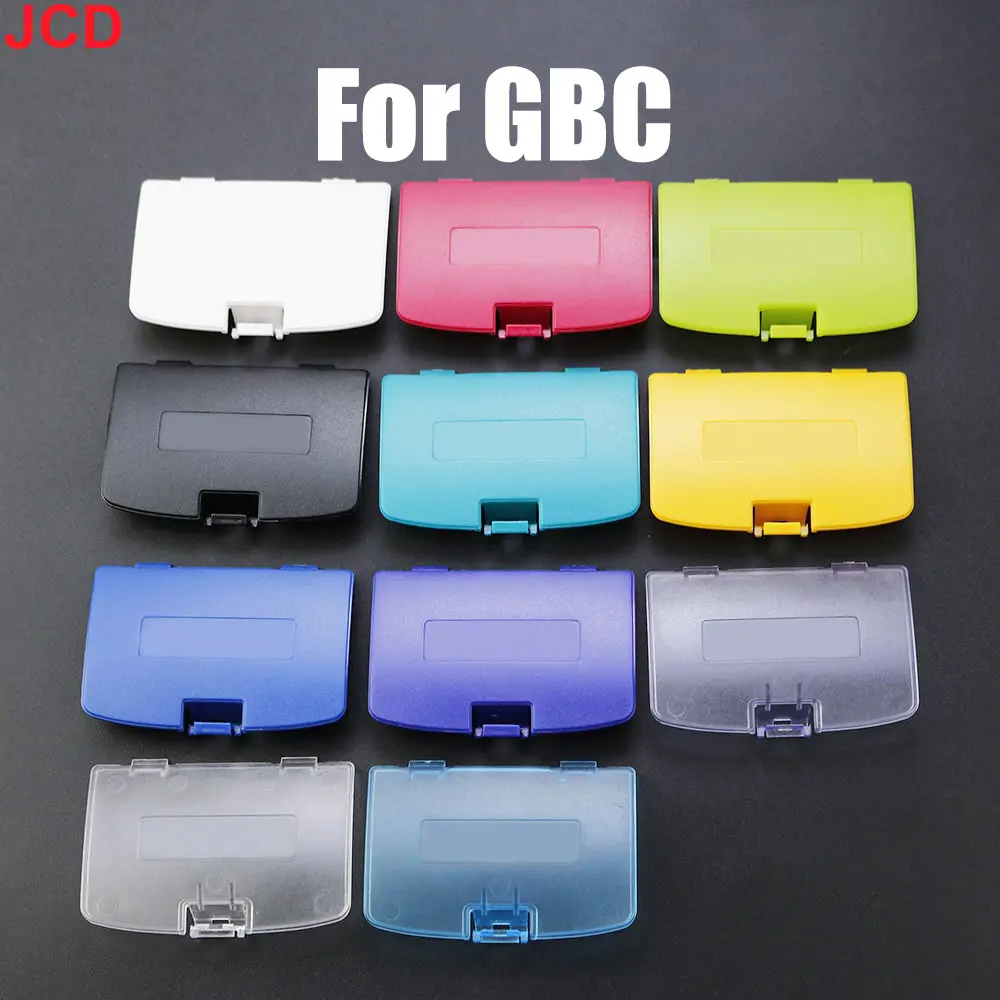 JCD 1Piece For GBC Battery Cover Case Shell  Lid Door Replacement For Gameboy GBC Color Console Back Door Case Repair