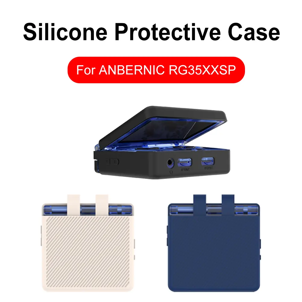 Silicone Case Shockproof Anti-Scratch Protective Case Anti-drop Protective Cover Washable Protective Skin for ANBERNIC RG35XXSP