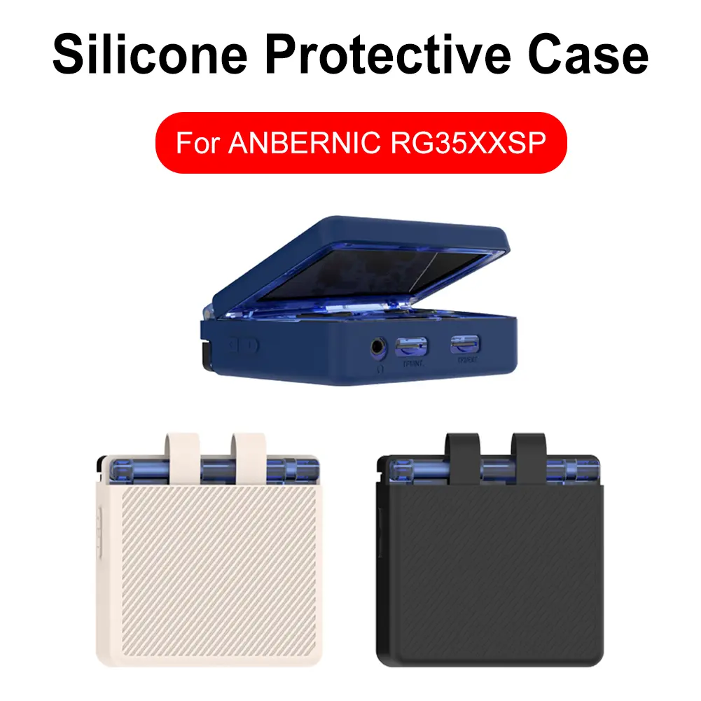 Silicone Case Shockproof Anti-Scratch Protective Case Anti-drop Protective Cover Washable Protective Skin for ANBERNIC RG35XXSP
