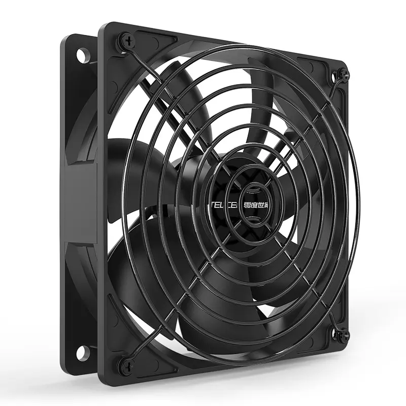 TEUCER High Speed 3000RPM 4 Pin 12cm Case Fan 120mm Case Cooling  Fans For PC BTC Mining Miner Chassis Fan Dual Ball Bearing