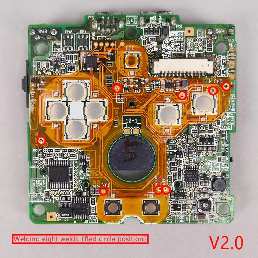 FOR GBA SP Button LED Kit