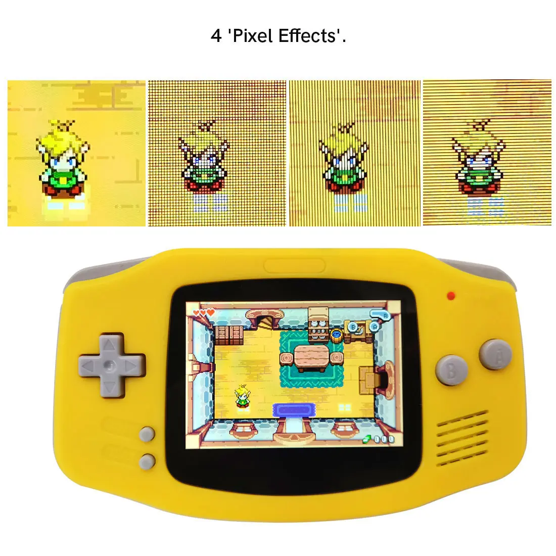 GBA V5 Laminated IPS LCD Backlight KIT Built-In Rechargeable 1800mAh Lithium Battery Type-c Port For Gameboy Adavance GBA Shell