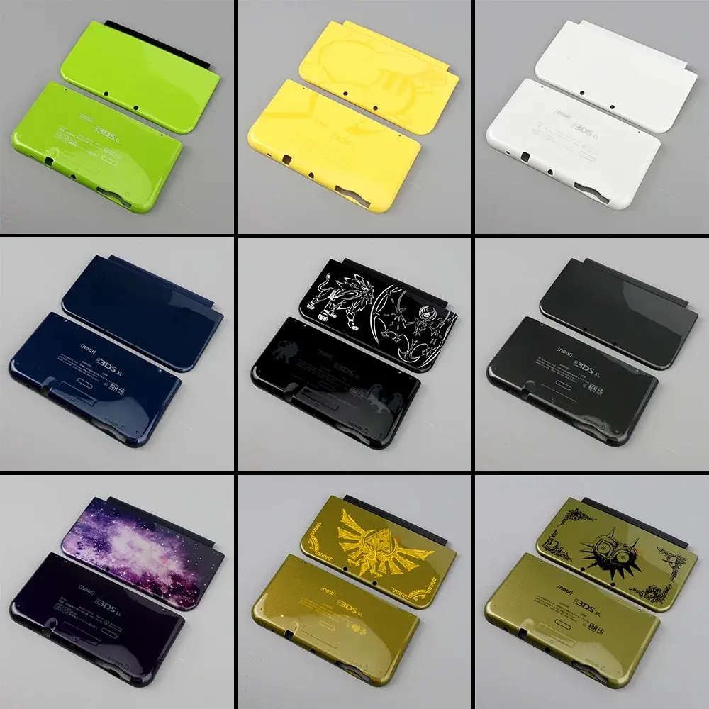 Blue Green Purple 9 COLORS For NEW 3DS XL/LL Top & Bottom Housing Shell Case Replacement Faceplate Cover For NEW 3DS XL Console