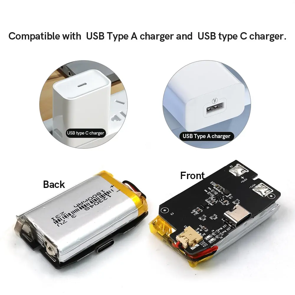 GBA V5 Laminated IPS LCD Backlight KIT Built-In Rechargeable 1800mAh Lithium Battery Type-c Port For Gameboy Adavance GBA Shell