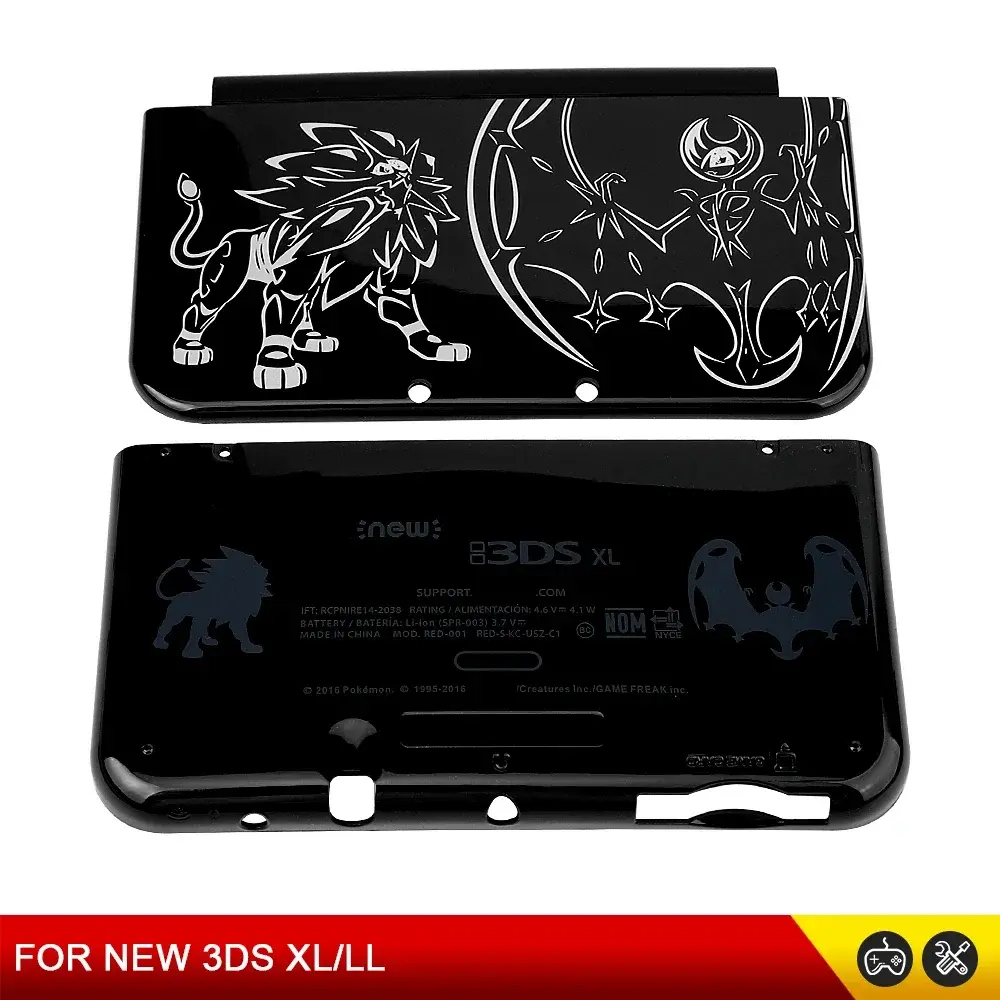Blue Green Purple 9 COLORS For NEW 3DS XL/LL Top & Bottom Housing Shell Case Replacement Faceplate Cover For NEW 3DS XL Console