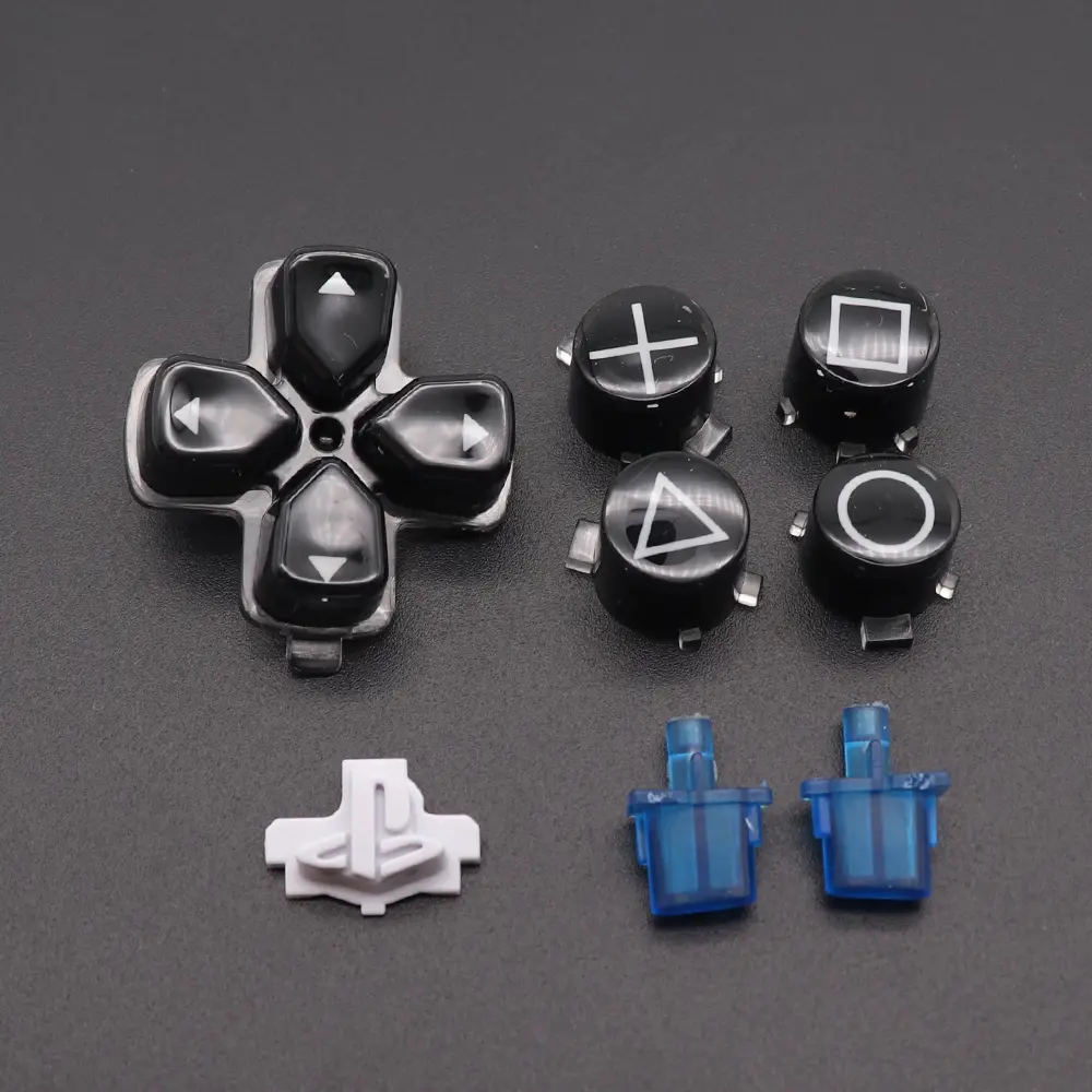 For PS5 Controller Gamepad D-Pad A B X Y Cross Crystal Button Replacement Direction Function Key option and Share Buttons