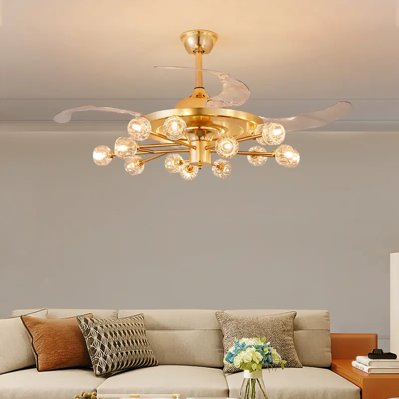 Modern led lamp with Ceiling fan without blades kids bedroom Ceiling fan with remote control Ceiling fans with light fixture
