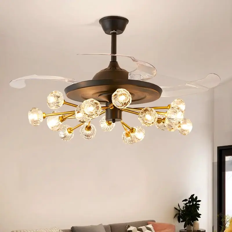 Modern led lamp with Ceiling fan without blades kids bedroom Ceiling fan with remote control Ceiling fans with light fixture