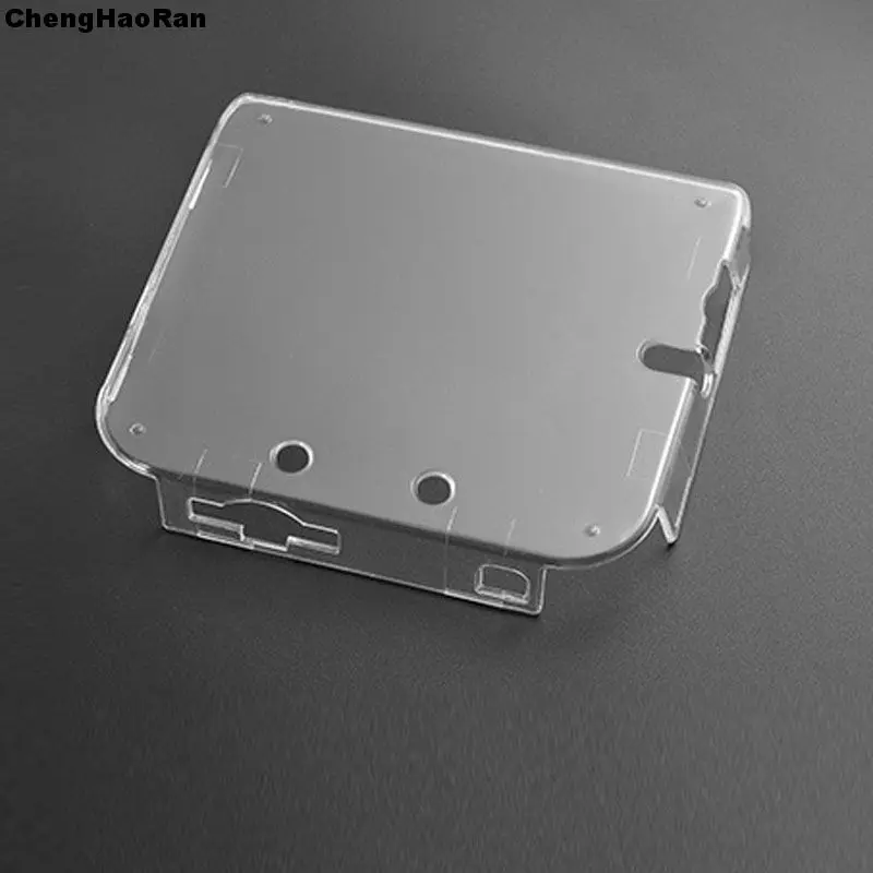 1piece Clear Crystal Protective Case Cover Hard Shell Skin for 2DS + Anti Dust Film For Nintendo 2DS Screen protector
