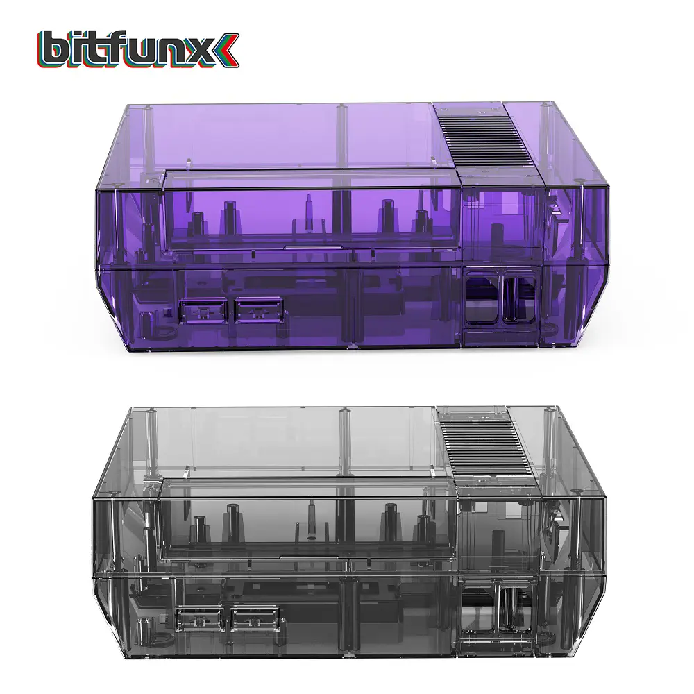 Bitfunx Replacement Housing Shell Transparent Protective Case for NES for Nintendo Entertainment System Console