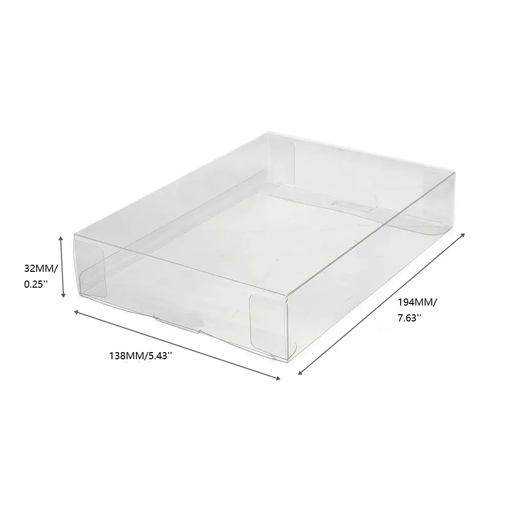 Ruitroliker 10PCS JP Clear Transparent PET Box Protectors Case for N64 Japan Version Games