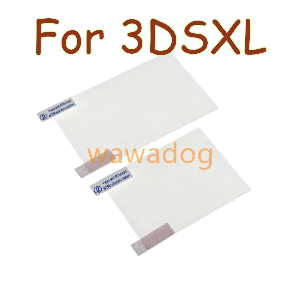 1set Clear Protective PET Film Top+Bottom LCD Screen Protector For 3DSLL 3DSXL
