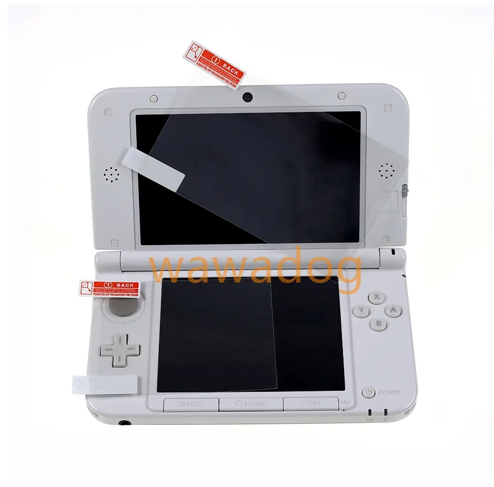 1set Clear Protective PET Film Top+Bottom LCD Screen Protector For 3DSLL 3DSXL